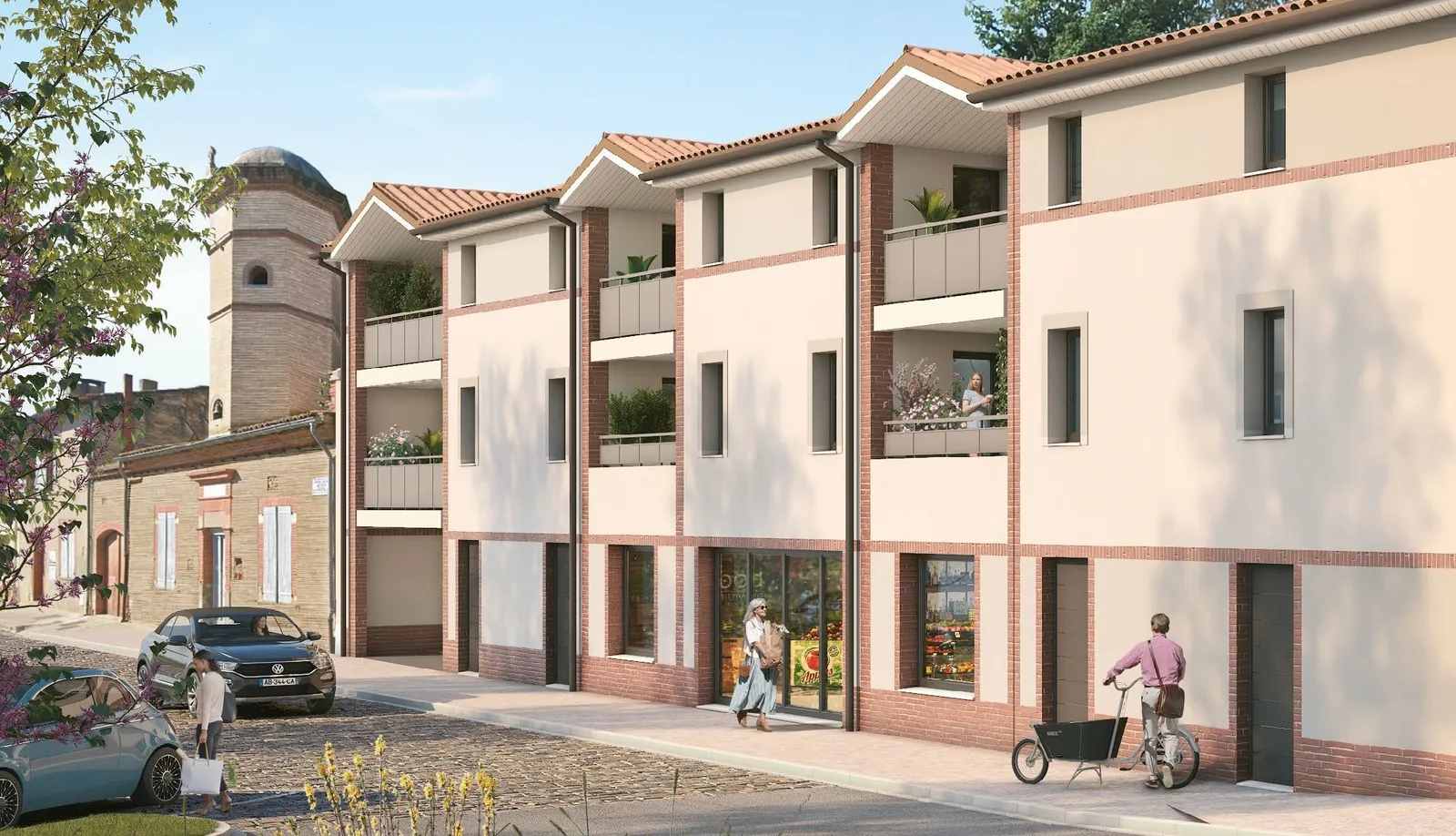 Résidence Cœur Village à Cépet — perspective du programme