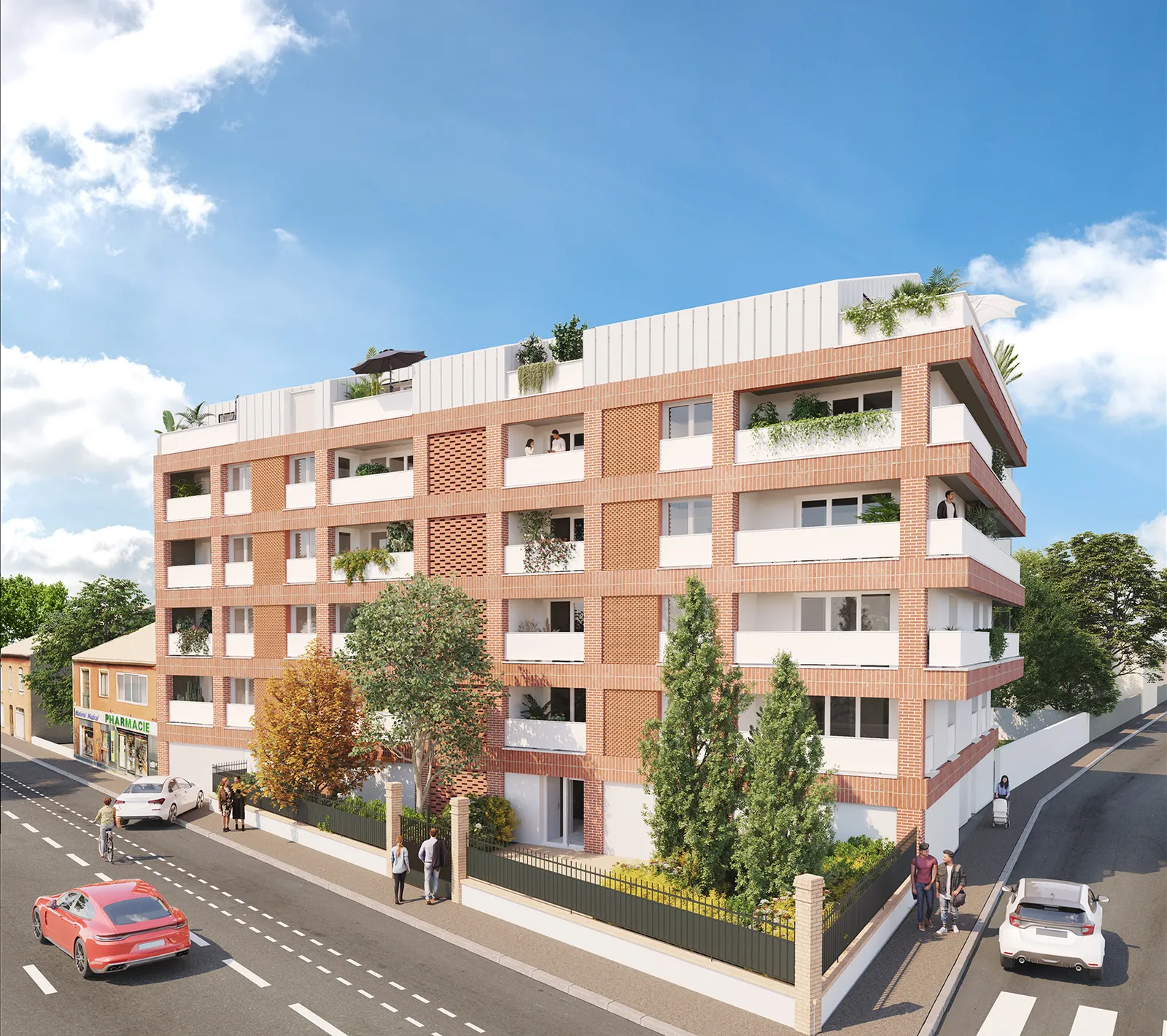 Boréalis — vue depuis l'avenue de Grande Bretagne